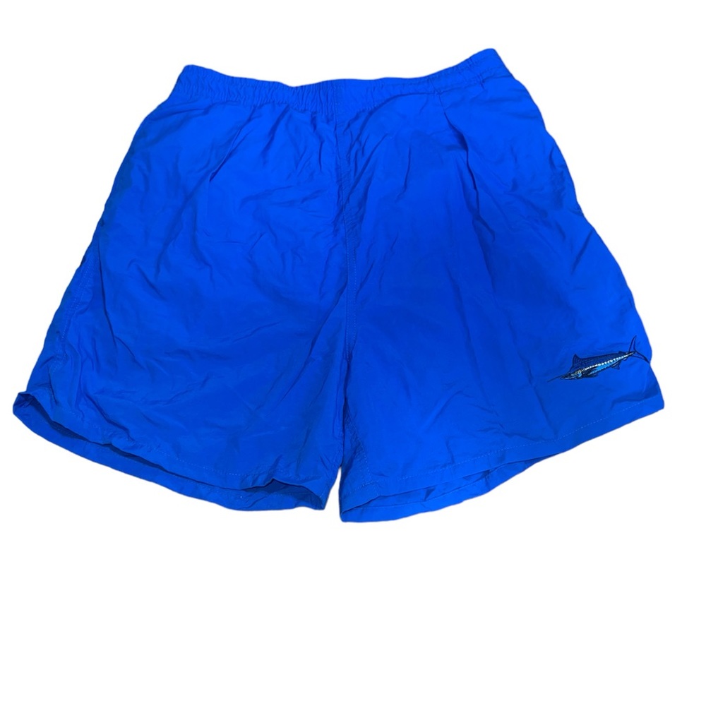 Magellan Men’s Drawstring Waist Mesh Lined Swim Trunks Shorts Royal Blue…